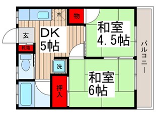 秋本ハイツの物件間取画像